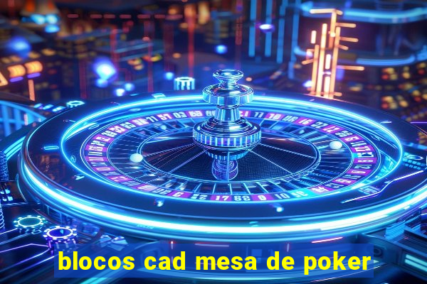 blocos cad mesa de poker